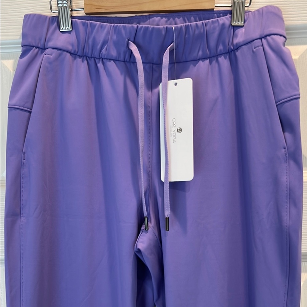 CRZ YOGA Purple Activewear Pants cropped - Picture 3 of 5